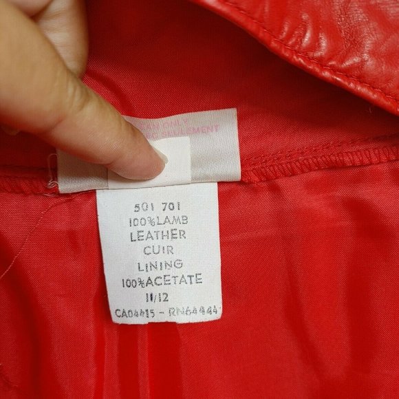 Vtg 80s Wilde&Woolley Leather Pants Jacket Set Med - Picture 10 of 10